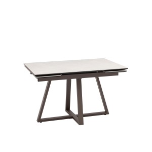 Стол Керас 120-180/80/75, столешница керамика Carmen light grey