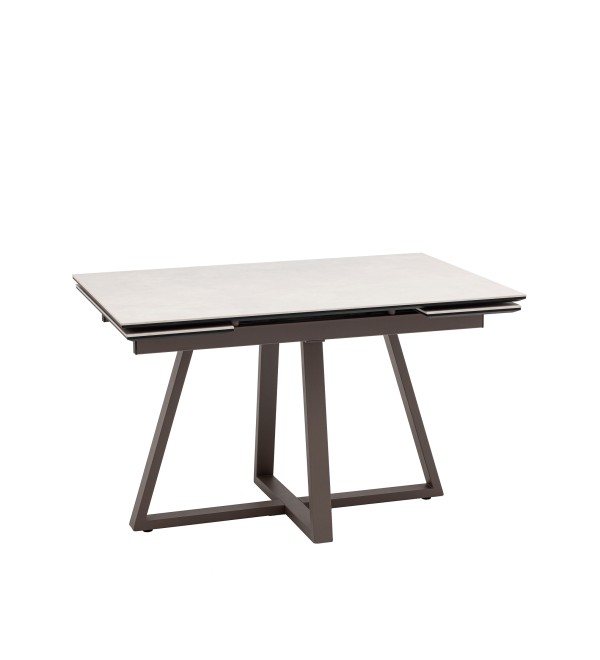 Стол Керас 120-180/80/75, столешница керамика Carmen light grey