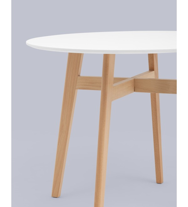 Стол обеденный Target Circle 90*90 белый