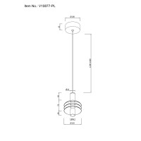 Светильник подвесной светодиодный Moderli V10877-PL Sylv