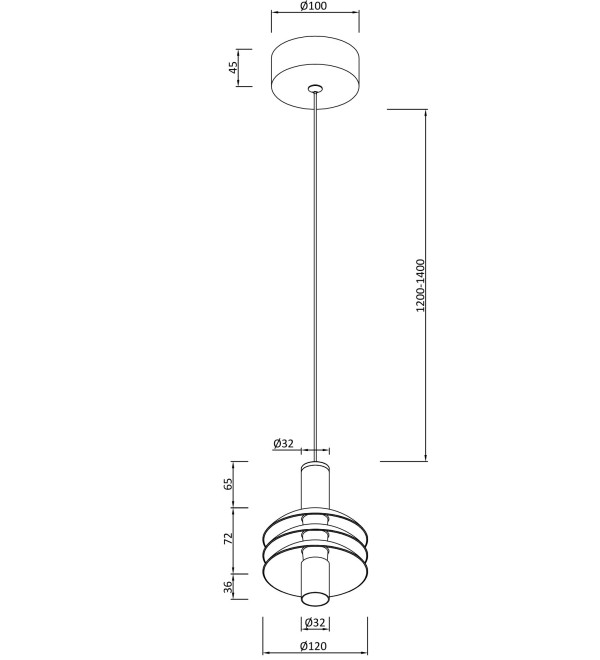 Светильник подвесной светодиодный Moderli V10877-PL Sylv