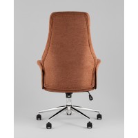 Кресло офисное TopChairs Neoma терракотовый ткань
