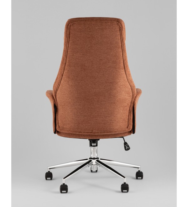 Кресло офисное TopChairs Neoma терракотовый ткань