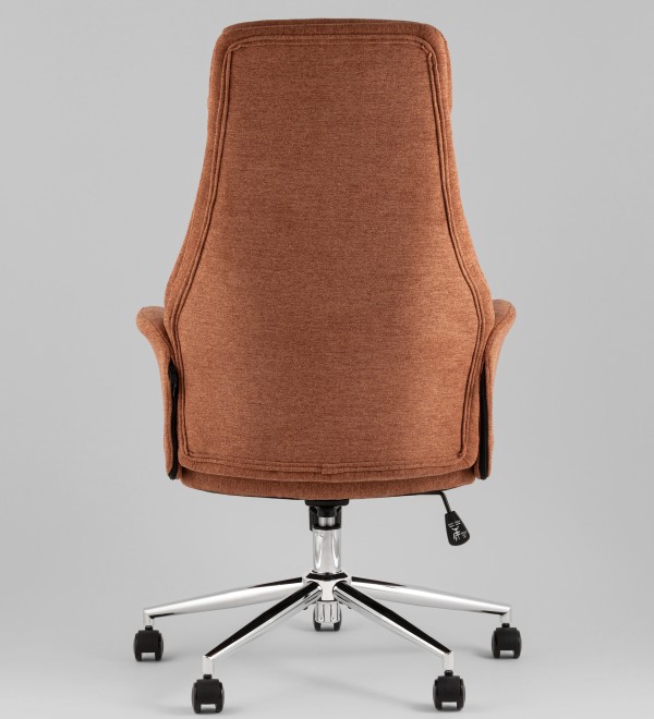 Кресло офисное TopChairs Neoma терракотовый ткань