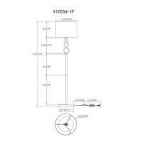 Торшер Moderli V10554-1F Macadamia