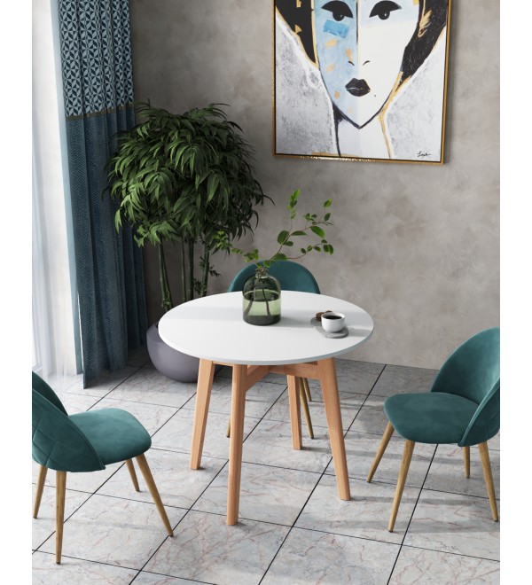 Стол обеденный Target Circle 90*90 белый