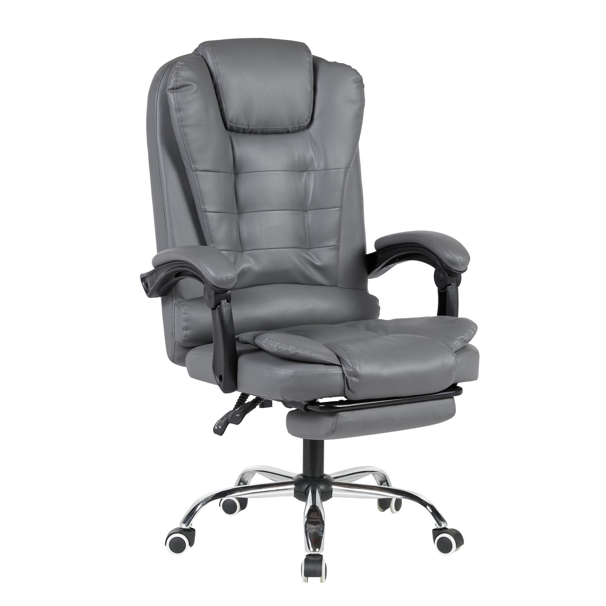 Кресло руководителя TopChairs President NEW серое