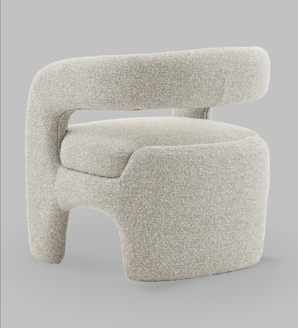 Кресло лаунж Bones серебристый