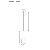 Светильник подвесной светодиодный Moderli V10853-PL Self