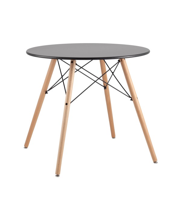 Стол круглый EAMES DSW NEW D=80 черный