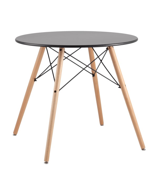 Стол круглый EAMES DSW NEW D=80 черный