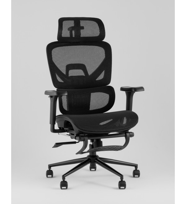 Кресло офисное TopChairs Vertus черная сетка