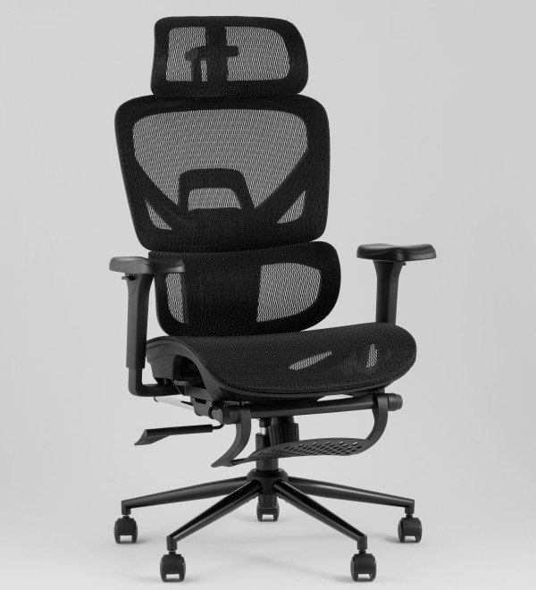 Кресло офисное TopChairs Vertus черная сетка