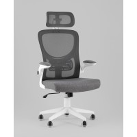 Кресло офисное TopChairs Airone серый ткань