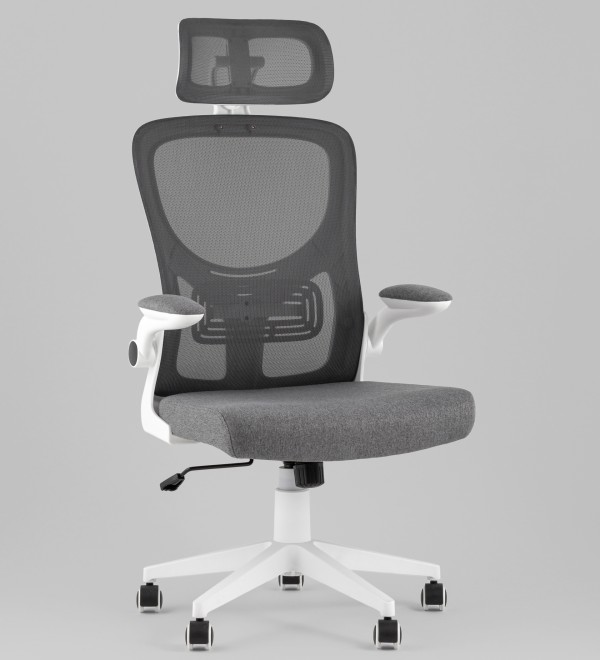 Кресло офисное TopChairs Airone серый ткань
