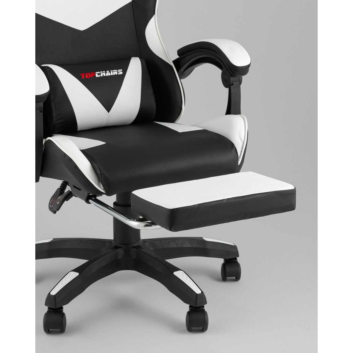 Кресло спортивное TopChairs MG-7019 черно-белый