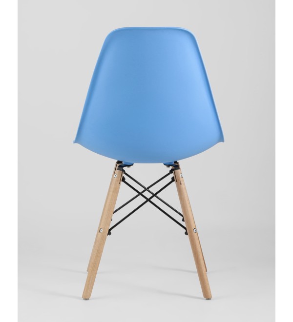 Стул Eames Style DSW голубой (разборный каркас)