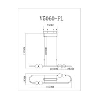Светодиодный подвесной светильник Moderli V5060-PL Eclipce