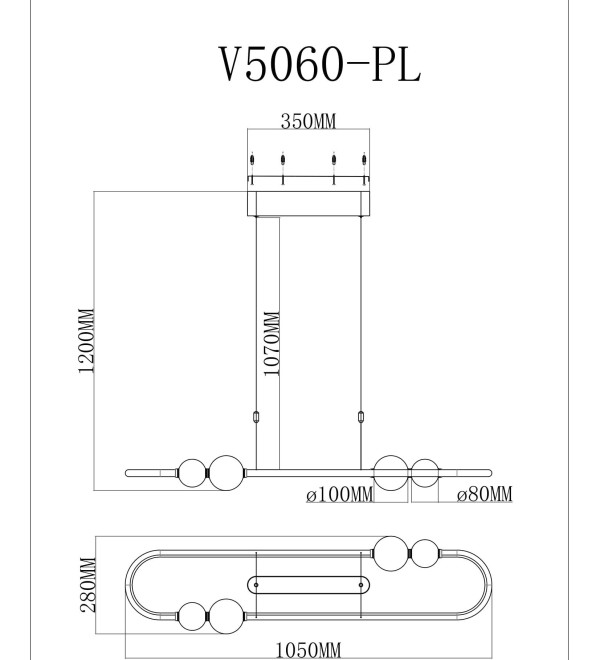 Светодиодный подвесной светильник Moderli V5060-PL Eclipce