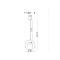 Светильник подвесной Moderli V11577-1P Barocco
