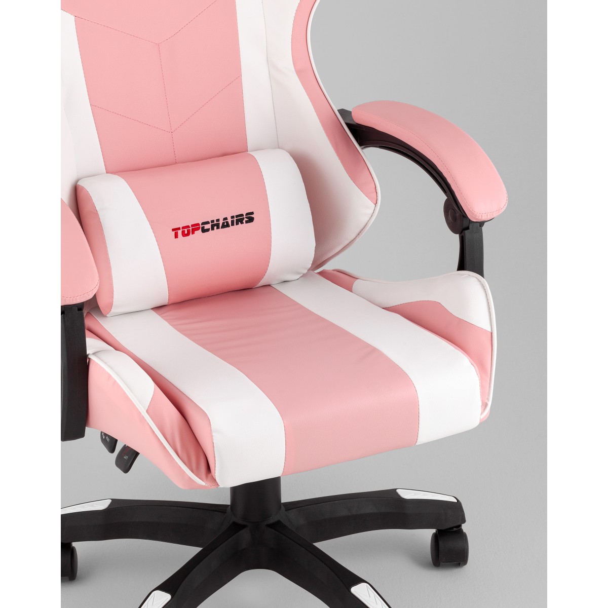 Кресло спортивное TopChairs MG-7035 розово-белый