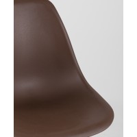 Стул Eames Style DSW коричневый (разборный каркас)