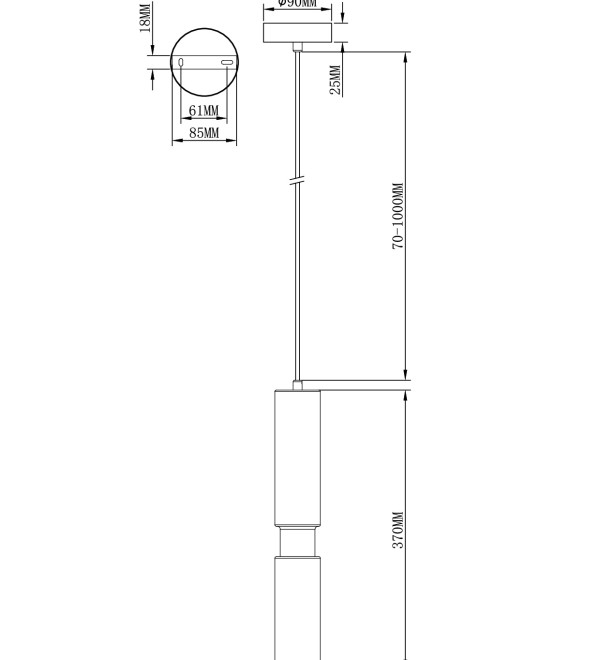 Светильник подвесной Moderli V11860-1P Telma