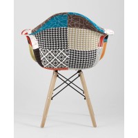 Кресло Eames DSW пэчворк