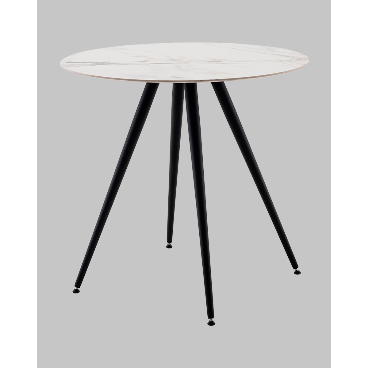 Стол Ники круглый столешница керамика Ice Jade 800