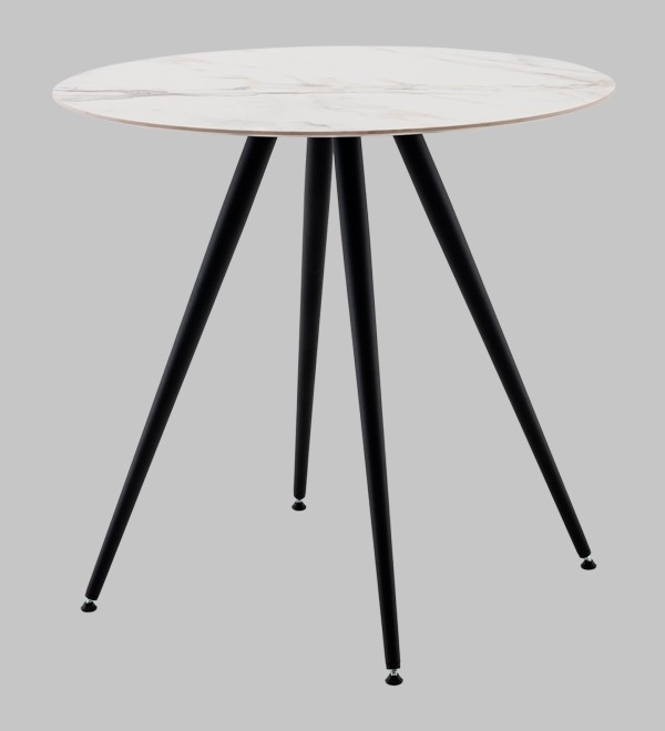 Стол Ники круглый столешница керамика Ice Jade 800
