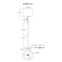 Торшер Moderli V10557-1F Caramel