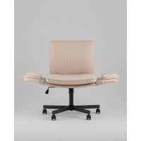 Кресло офисное TopChairs Foldo с откидными подлокотниками бежевое
