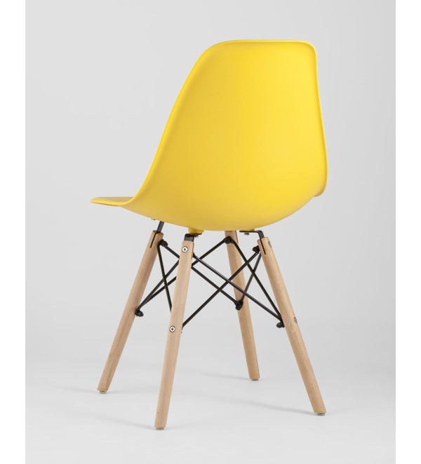 Стул Eames Style DSW желтый x4 (разборный каркас)