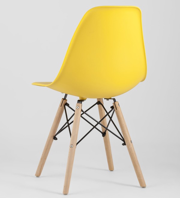 Стул Eames Style DSW желтый x4 (разборный каркас)