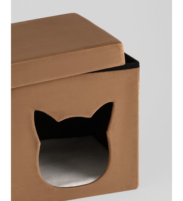 Пуф складной с ящиком Store Pet коричневый