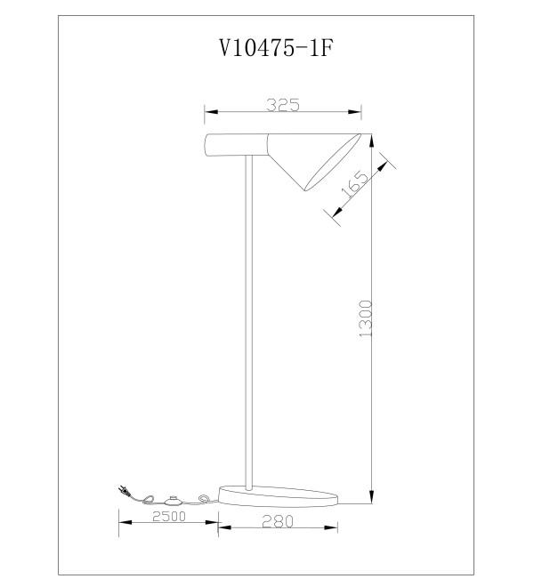 Торшер Moderli V10475-1F Turin