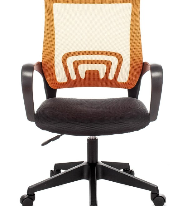 Кресло офисное TopChairs ST-Basic сетка/ткань оранжевый