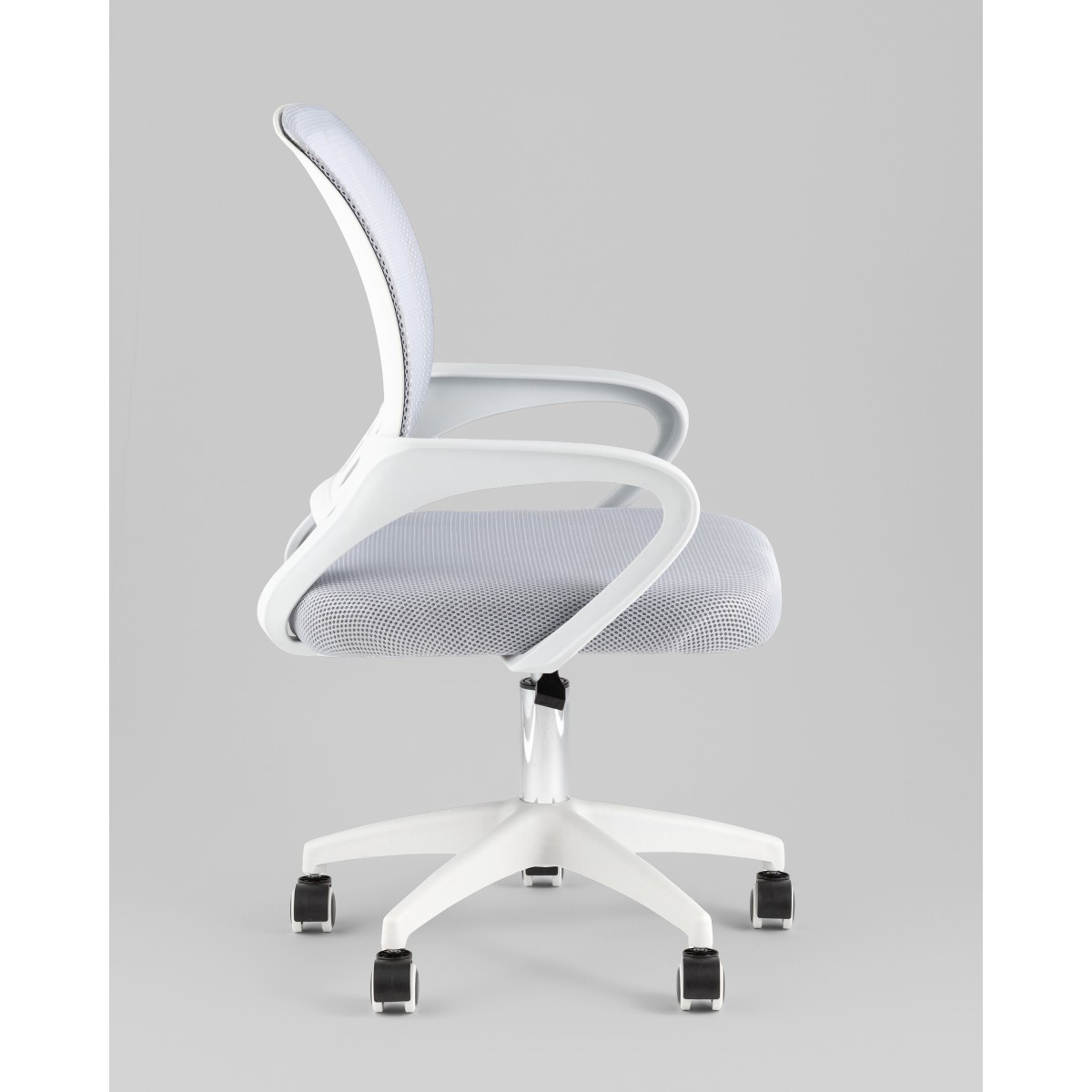 Кресло офисное TopChairs Simple SN серый пластик белый