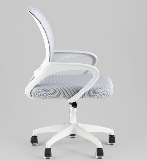 Кресло офисное TopChairs Simple SN серый пластик белый