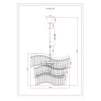 Люстра подвесная Moderli V10768-8P Wave
