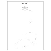 Светильник подвесной Moderli V11550-1P Forli