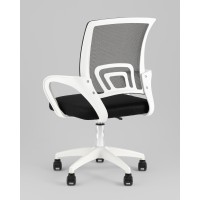 Кресло офисное TopChairs Simple SN черный пластик белый
