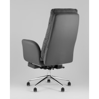 Кресло руководителя TopChairs Solid NC с оттоманкой серый