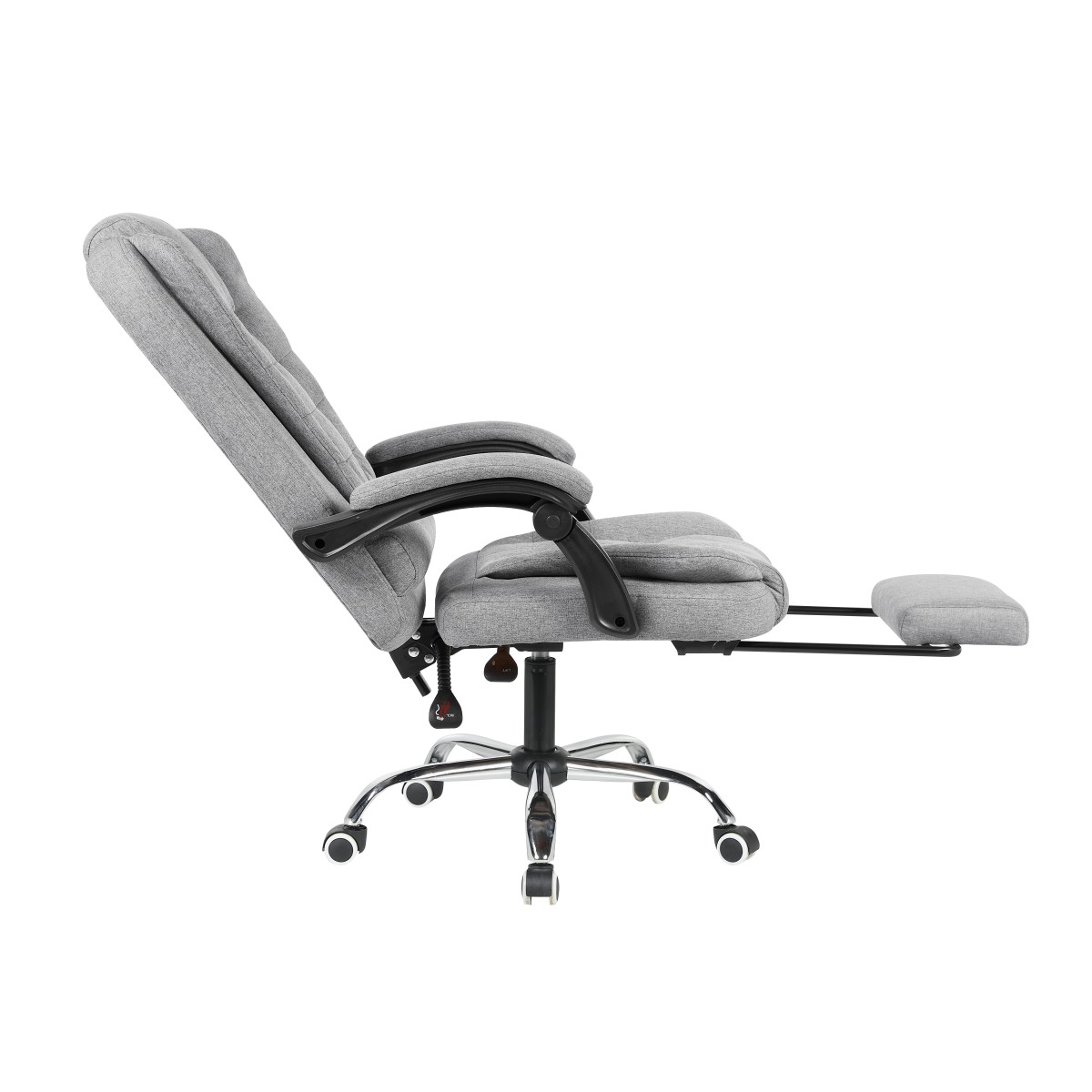 Кресло руководителя TopChairs President NEW серое в ткани