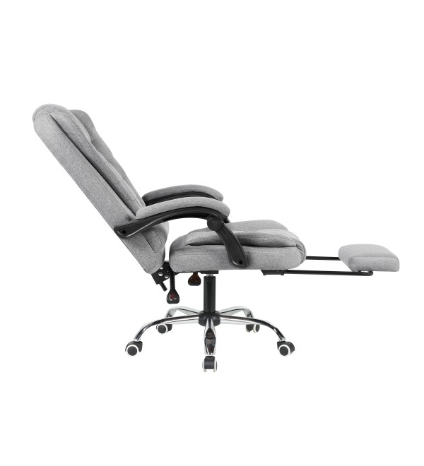 Кресло руководителя TopChairs President NEW серое в ткани