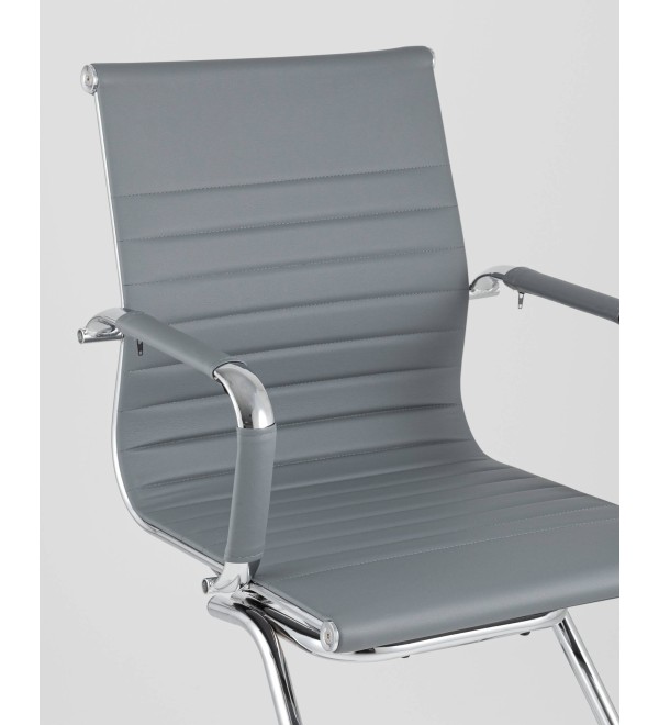 Кресло для посетителей TopChairs Visit серое