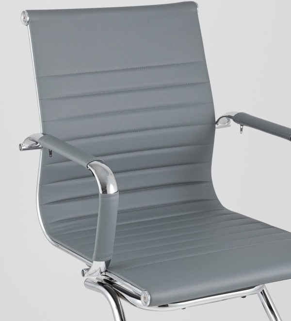 Кресло для посетителей TopChairs Visit серое