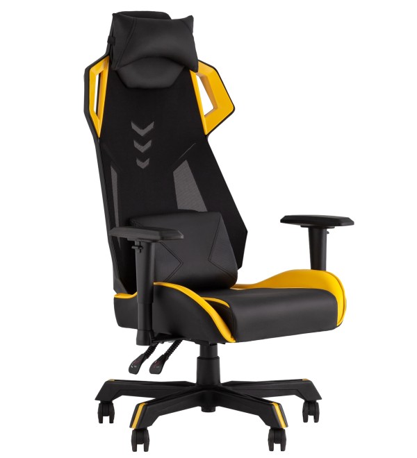 Кресло спортивное TopChairs Рэтчэт желтый