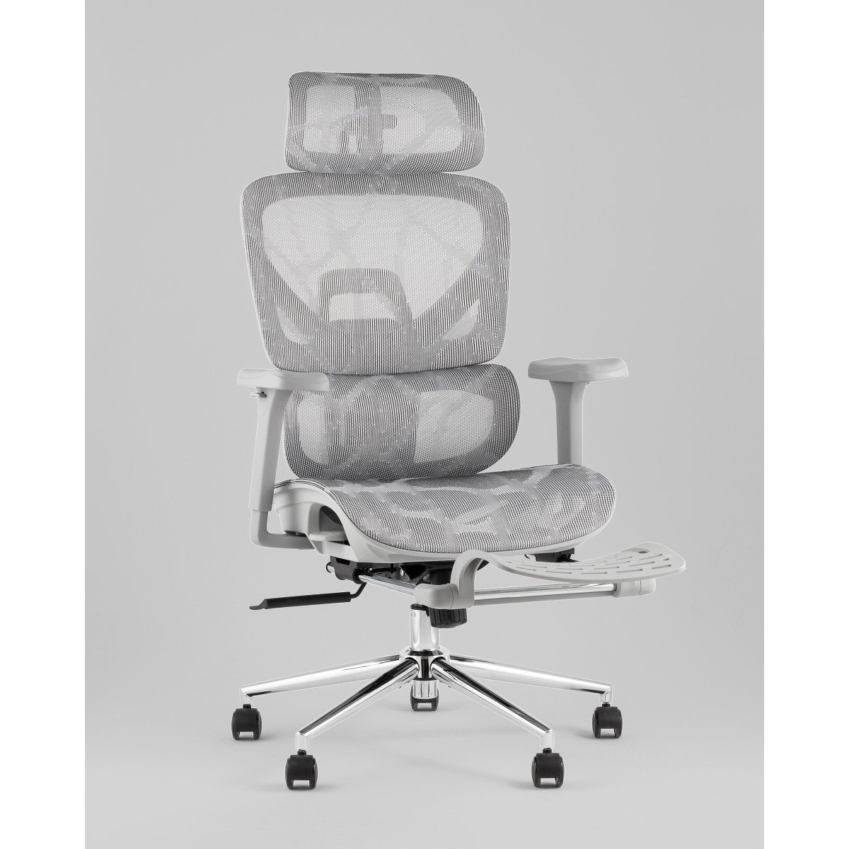 Кресло офисное TopChairs Vertus серая сетка