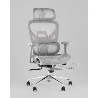 Кресло офисное TopChairs Vertus серая сетка